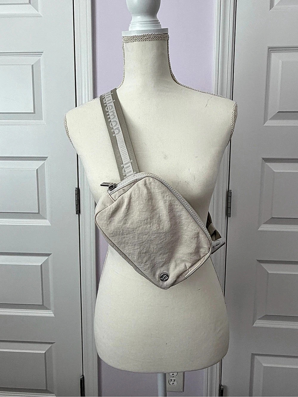 Lululemon Everywhere Belt Bag with Long Strap Beige Crossbody